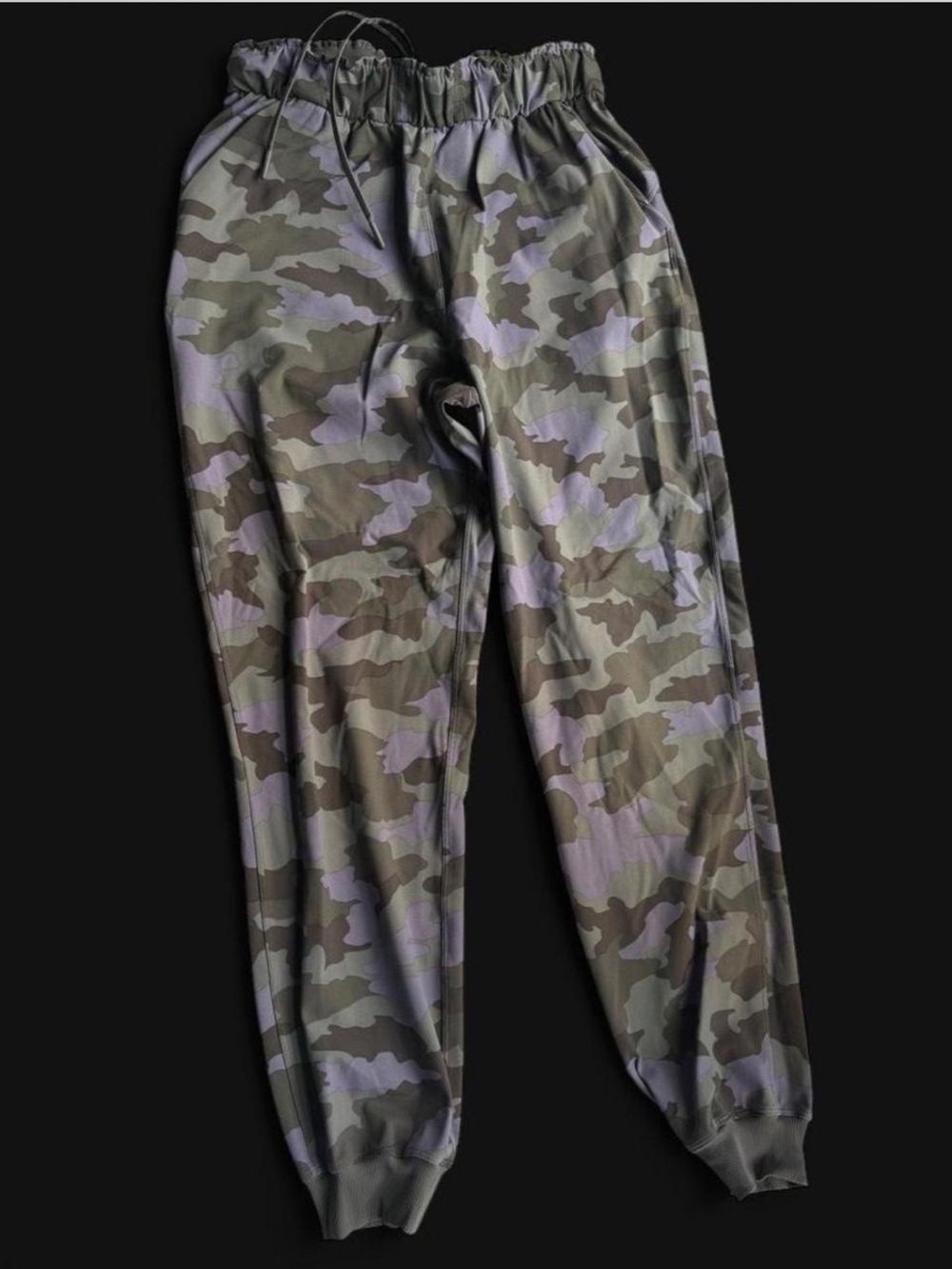 Lululemon Camo Print Drawstring Performance Jogger Pants Size 6